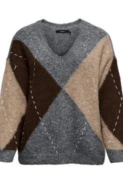 Mujer Vero Moda Curve Jerséis>Jersey rombos talla grande