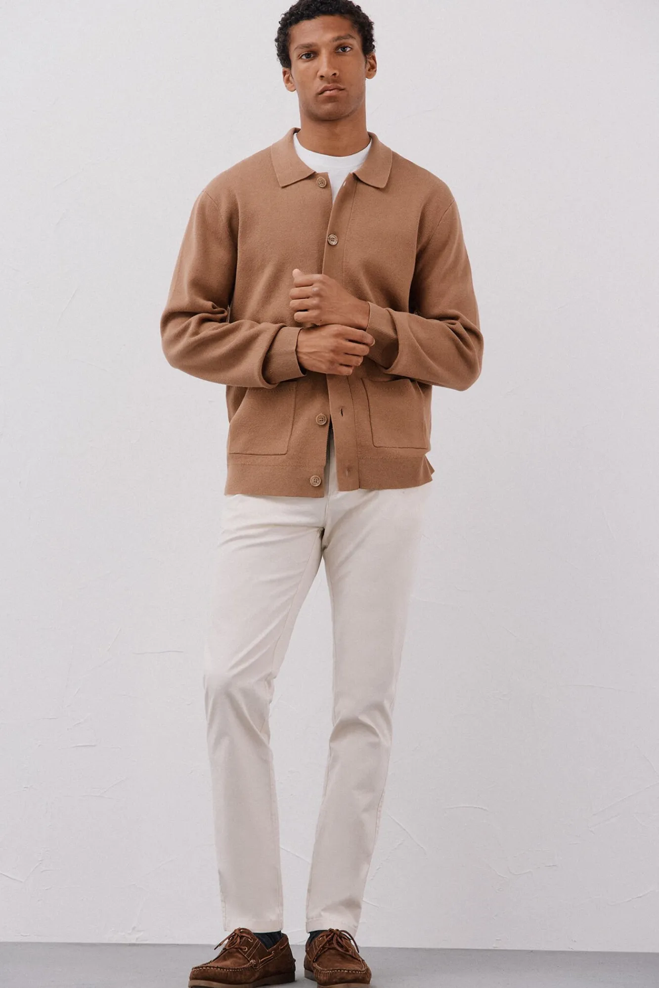 Hombre Cortefiel Jerséis>Jersey sobrecamisa punto algodón