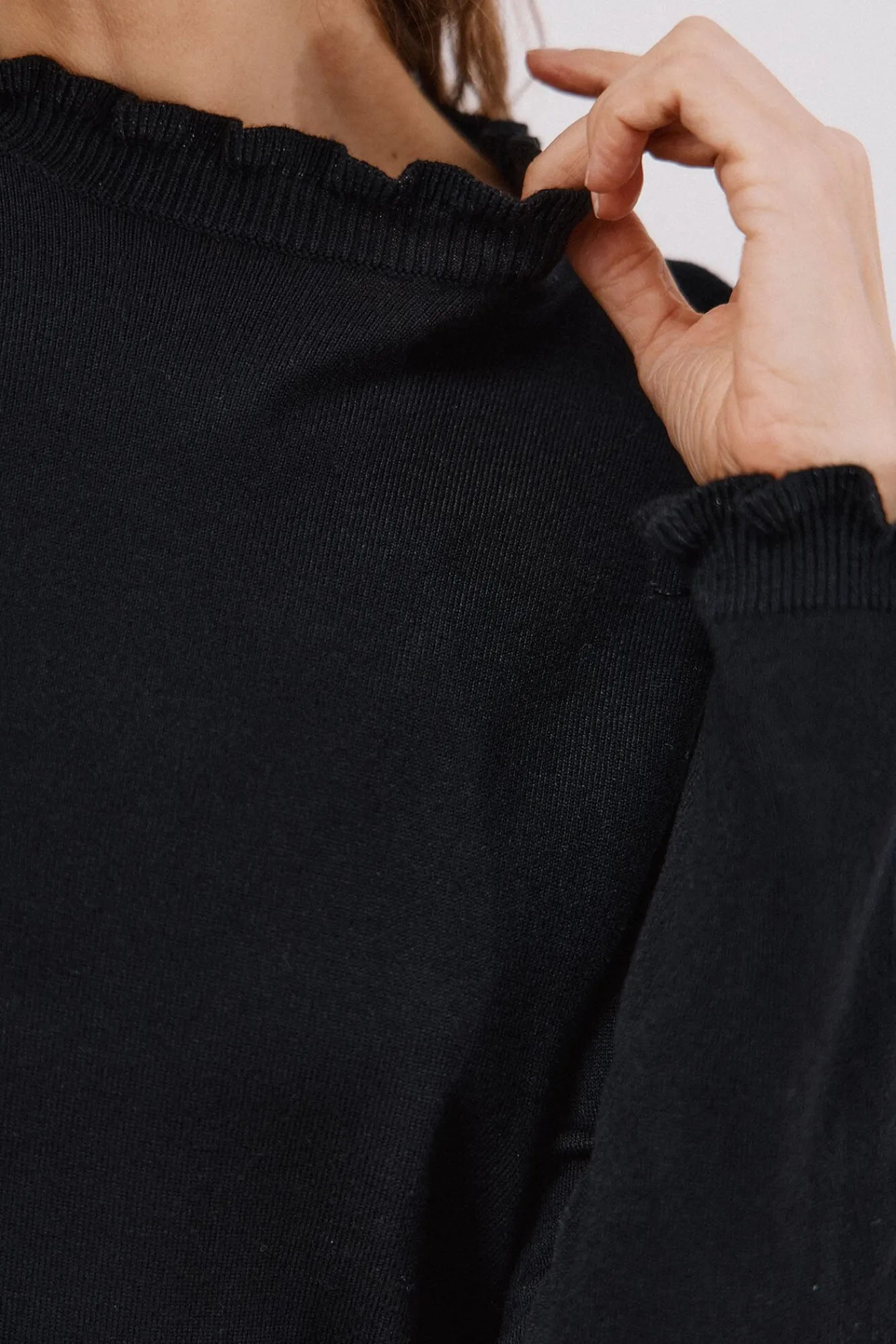 Mujer Cortefiel Jerséis>Jersey volante cuello