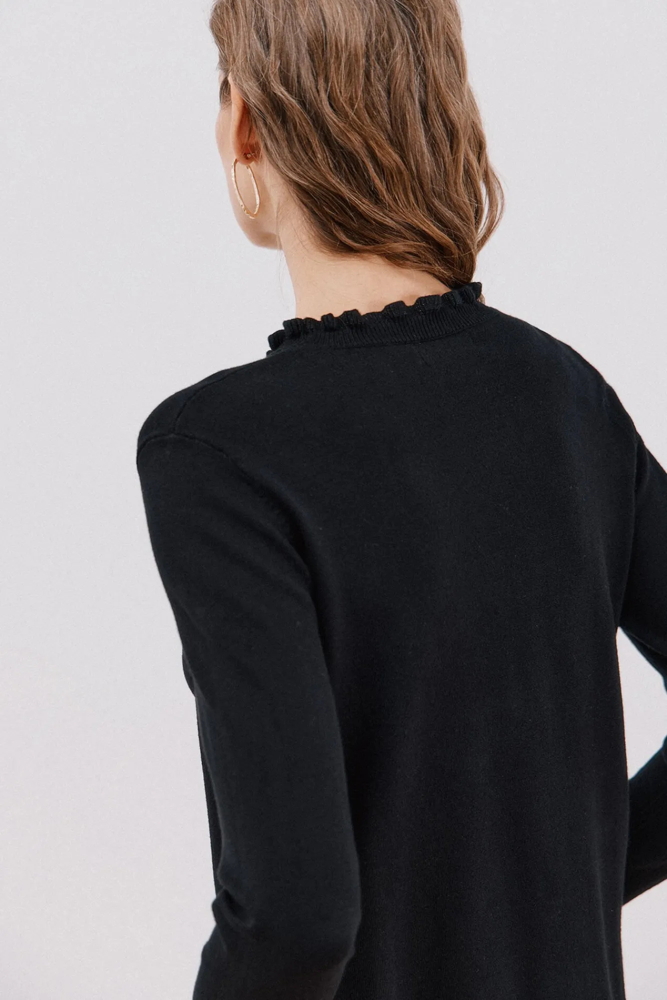 Mujer Cortefiel Jerséis>Jersey volante cuello