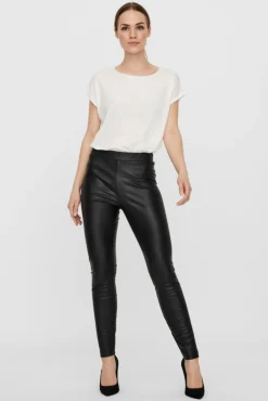 Mujer Vero Moda Pantalones>Legging de polipiel