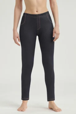 Mujer DIM Pantalones>Legging largo efecto vaquero de mujer
