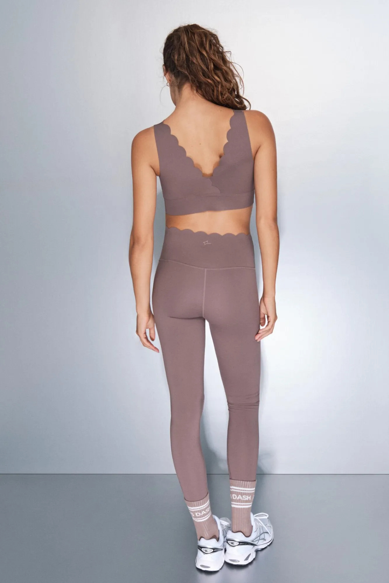 Mujer Dash and Stars Deporte>Leggings COMPRESSIVE largo marrón