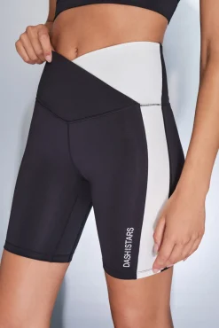 Mujer Dash and Stars Deporte>Leggings 4D STRETCH ciclista y blanco