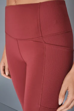 Mujer Dash and Stars Deporte>Leggings 4D STRETCH pirata granate