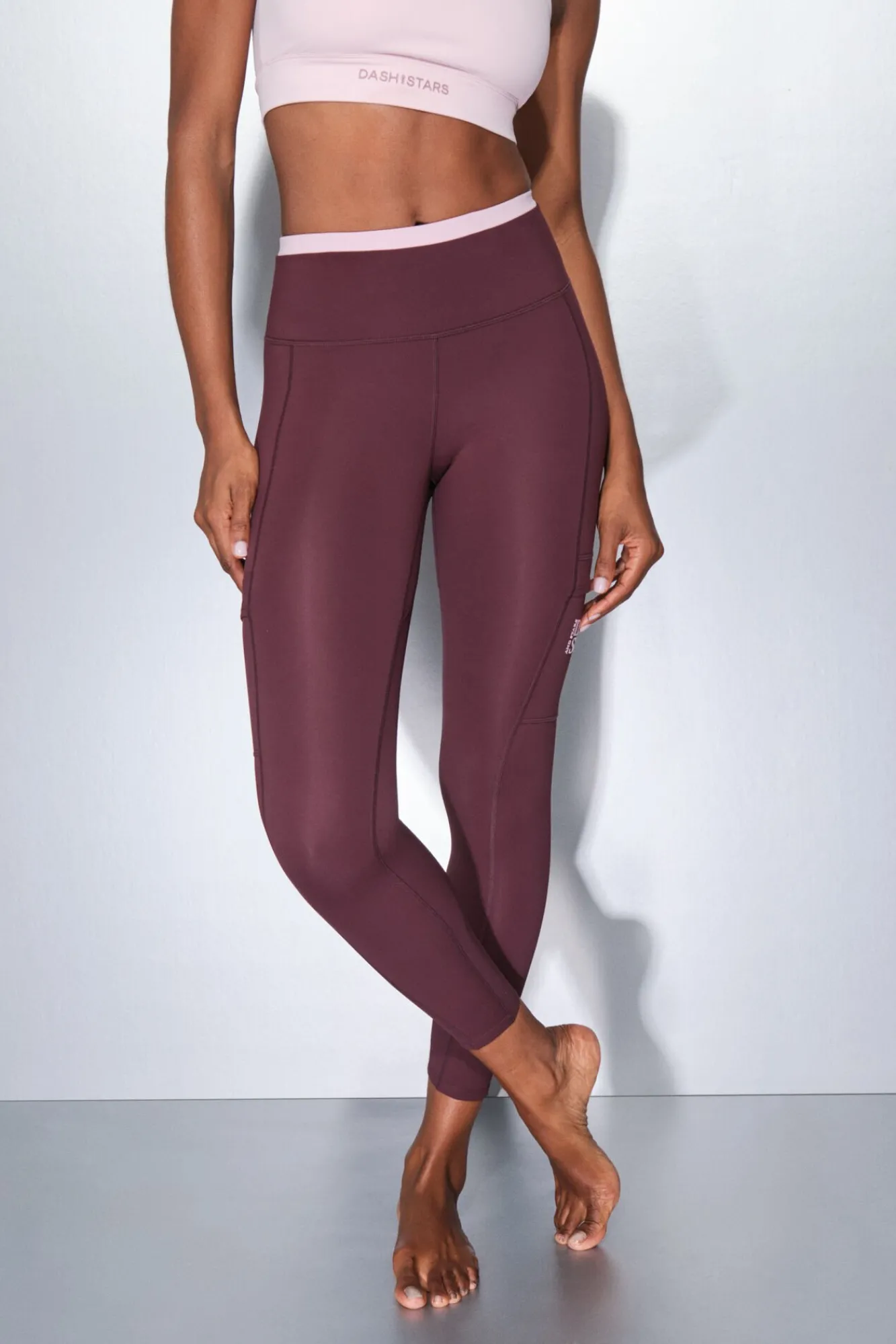 Mujer Dash and Stars Deporte>Leggings THERMAL morado