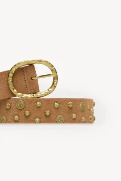 Mujer Hoss Intropia Cinturones>Lianna. Cinturón serraje con tachas