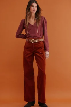 Mujer Hoss Intropia Camisetas>Maialen. Camiseta efecto lavado