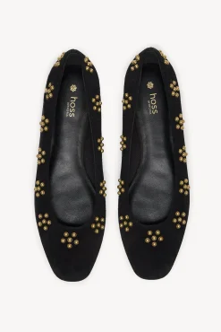 Mujer Hoss Intropia Bailarinas|Calzado Piel>Maitane. Bailarinas de serraje con tachas