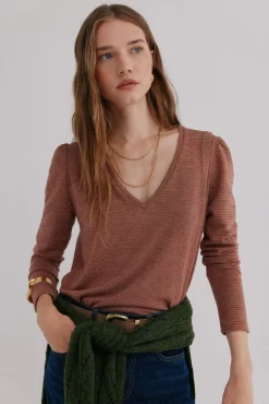 Mujer Hoss Intropia Camisetas>Micaela. Camiseta con solapa