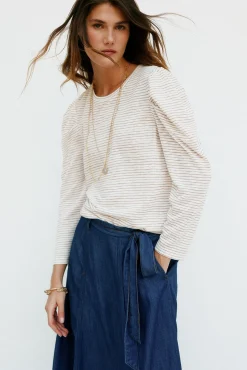 Mujer Hoss Intropia Camisetas>Milena. Camiseta a rayas