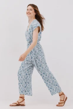 Mujer Cortefiel Monos|Vestidos>Mono cruzado estampado