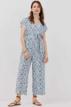 Mujer Cortefiel Monos|Vestidos>Mono cruzado estampado