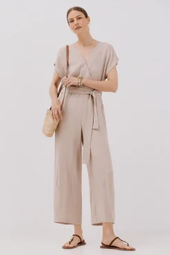 Mujer Cortefiel Monos|Vestidos>Mono cruzado estampado