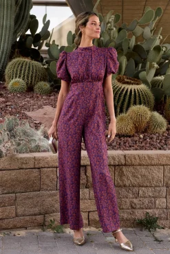 Mujer Polín Et Moi Monos|Vestidos>Mono estampado cobre Mireya