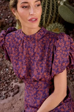 Mujer Polín Et Moi Monos|Vestidos>Mono estampado cobre Mireya