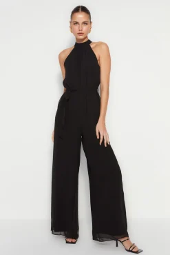 Mujer Trendyol Monos|Vestidos>Mono largo de gasa