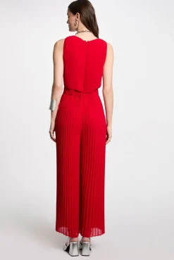 Mujer Morgan Monos>Mono largo holgado con pernera plisada