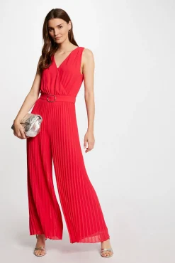 Mujer Morgan Monos>Mono largo holgado con pernera plisada