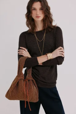 Mujer Hoss Intropia Bolsos>Nora. Bolso de terciopelo abalorios