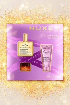Nuxe Cofres Y Estuches Para Regalo>COFRE REGALO BEST SELLERS - HUILE PRODIGIEUSE + CHAMPÚ +REVE THE MIEL LABIOS