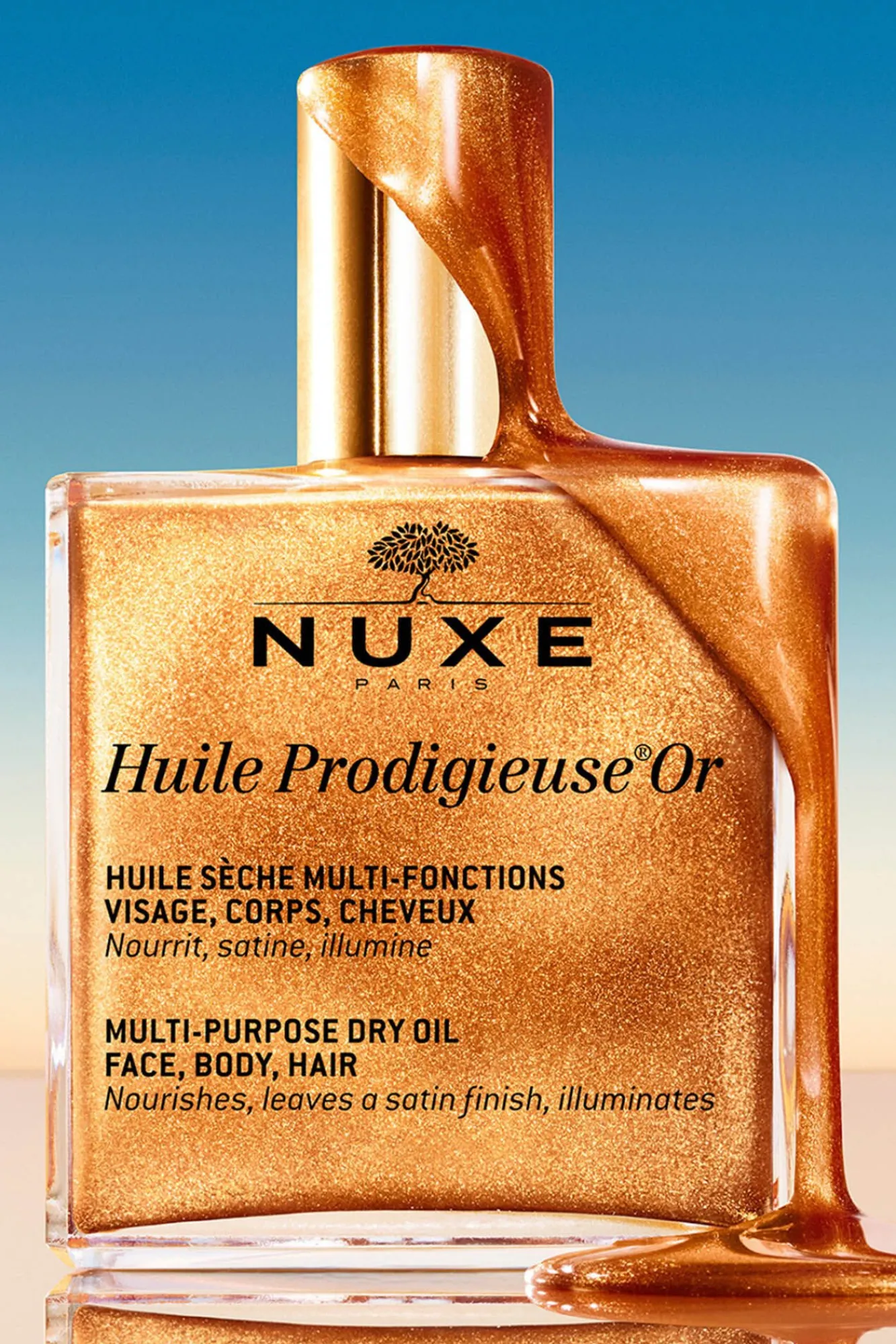 Nuxe Cofres Y Estuches Para Regalo>COFRE REGALO GLOW INFINITO - HUILE PROD OR + REVE THE MIEL LABIAL + HUILE CLASSIC
