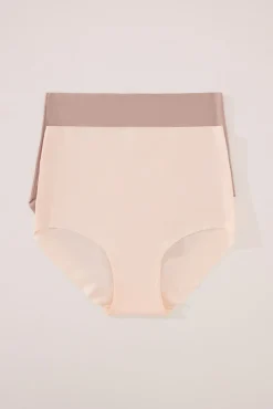 Mujer Women'secret Ropa Interior>Pack 2 bragas altas microfibra