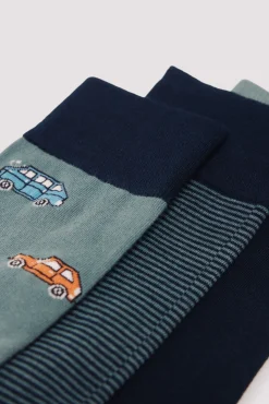 Hombre Springfield Calcetines>Pack 3 calcetines algodón coche