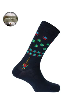 Hombre Punto Blanco Calcetines><noscript><img width=