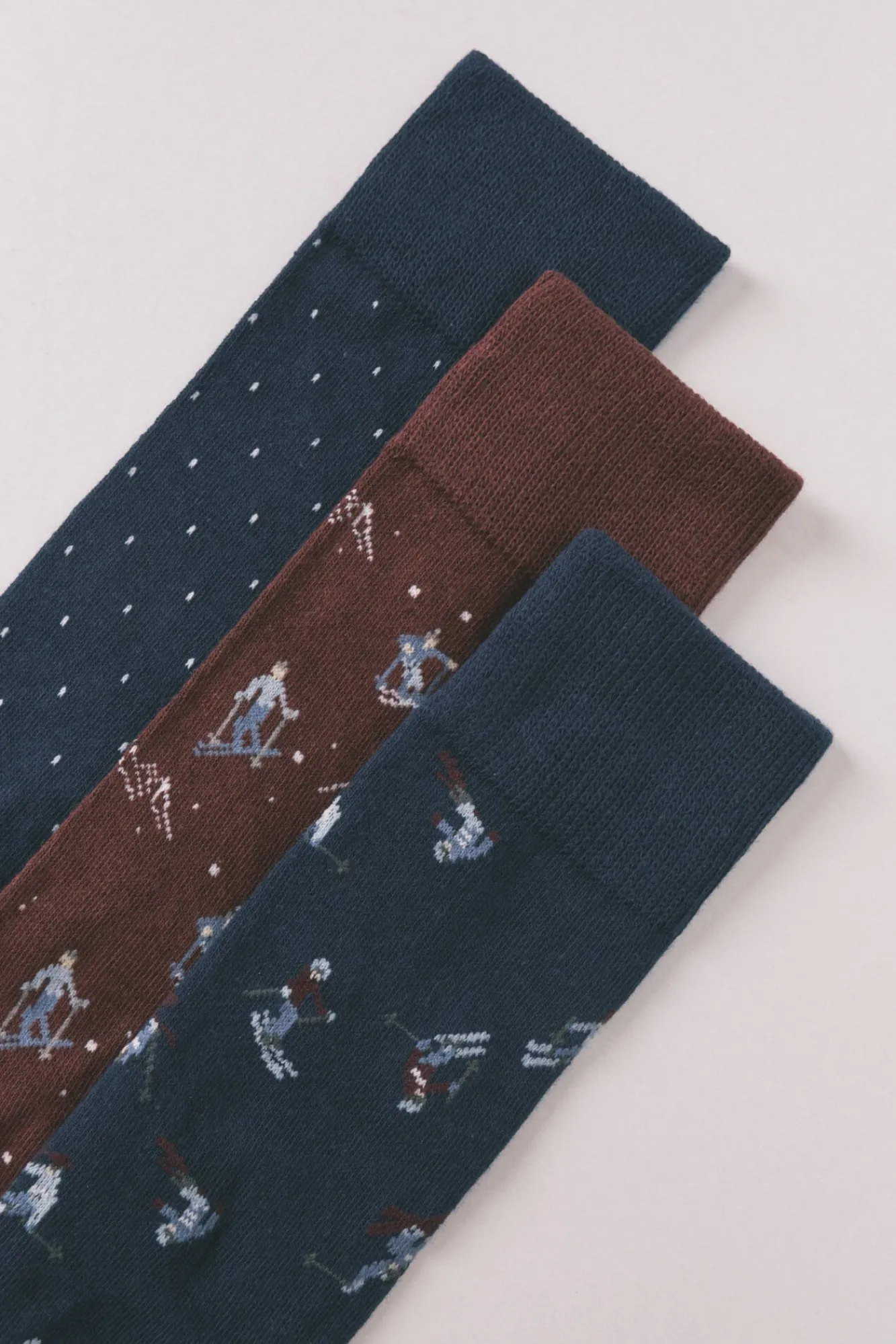 Hombre Women'secret Calcetines>Pack 3 calcetines largos algodón ski