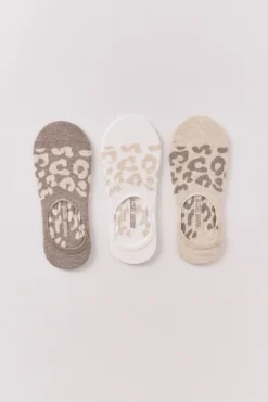 Mujer Women'secret Calcetines>Pack 3 calcetines slip on leopardo