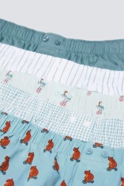 Hombre Springfield Calzoncillos>Pack 5 calzoncillos popelín estampados