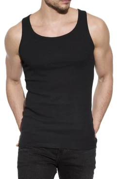 Hombre Bread & Boxers Camisetas>Pack 2 camisetas sin mangas de algodón orgánico negras