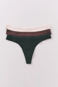 Mujer Women'secret Ropa Interior>Pack 3 tangas canalé