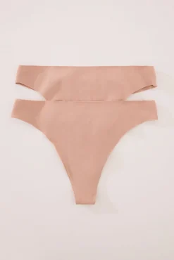 Mujer Women'secret Ropa Interior>Pack 2 tangas de algodón sin costuras