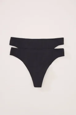 Mujer Women'secret Ropa Interior>Pack 2 tangas de algodón sin costuras