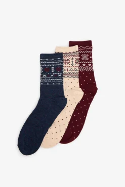 Mujer Cortefiel Calcetines>Pack calcetines navidad