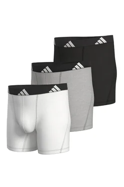 Hombre Adidas Calzoncillos>Pack de 3 bóxers largos de algodón Active Flex