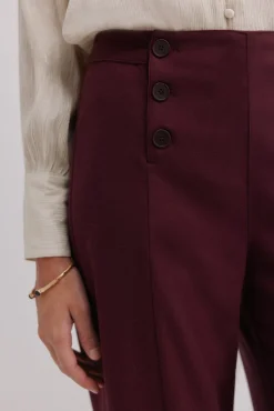 Mujer Hoss Intropia Pantalones>Pam. Pantalones con doble abotonadura