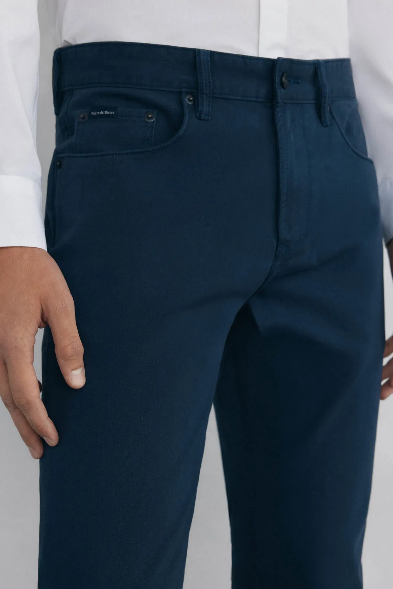 Hombre Pedro del Hierro Vaqueros|Pantalones>Pantalón 5 bolsillos color slim fit