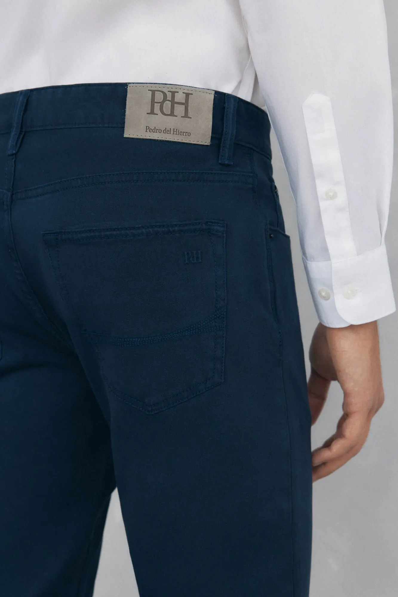 Hombre Pedro del Hierro Vaqueros|Pantalones>Pantalón 5 bolsillos color slim fit