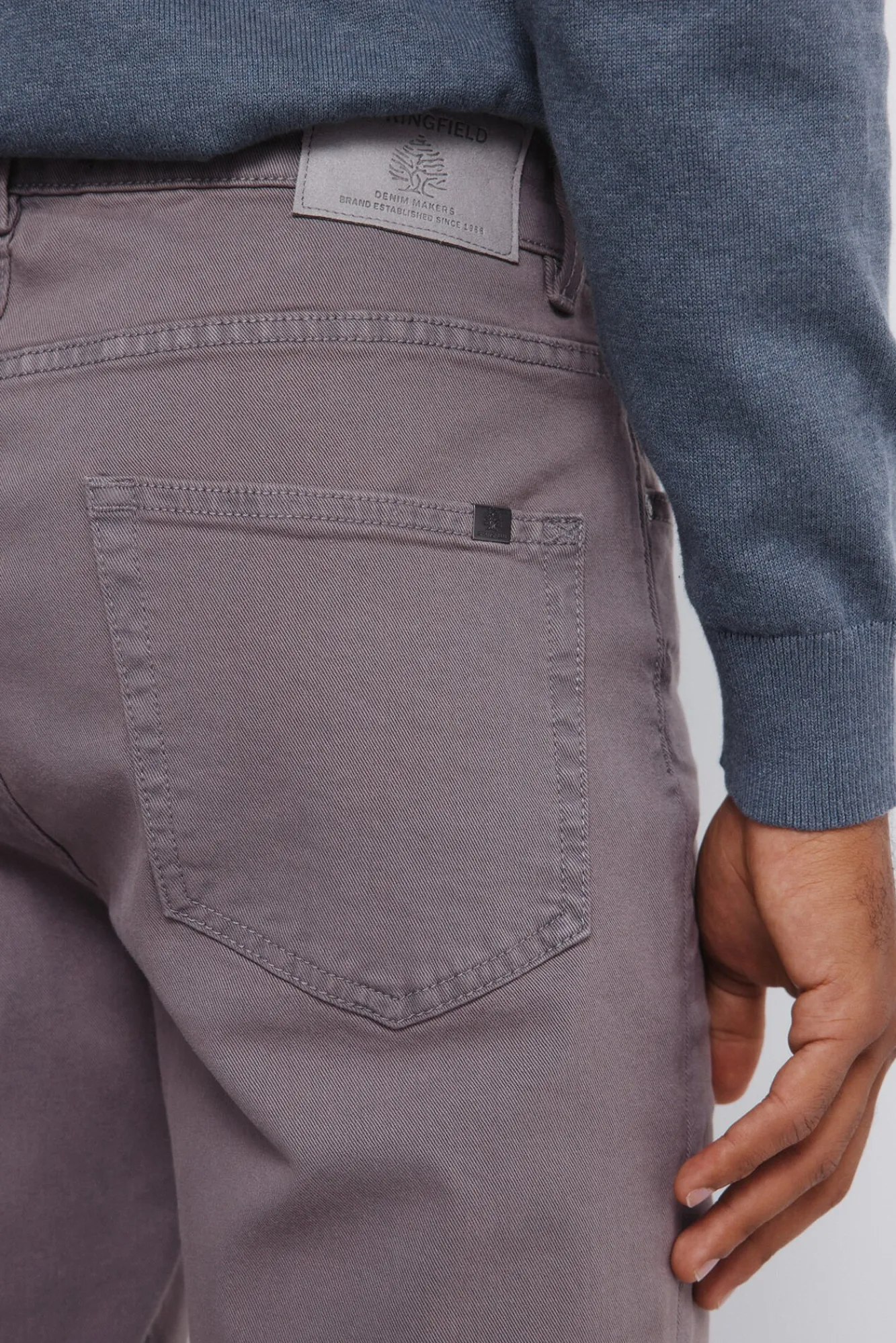 Hombre Springfield Pantalones>Pantalón 5 bolsillos color slim fit