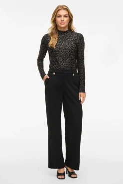 Mujer Vila Pantalones>Pantalón ancho con botones