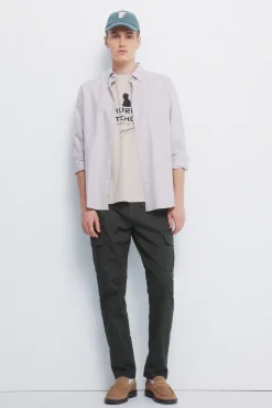 Hombre Springfield Pantalones>Pantalón cargo lavado slim fit