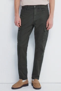 Hombre Springfield Pantalones>Pantalón cargo lavado slim fit