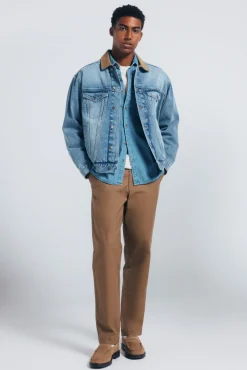 Hombre Springfield Pantalones|Chinos>Pantalón chino canvas straight fit