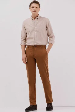 Hombre Cortefiel Pantalones|Chinos>Pantalón chino lavado