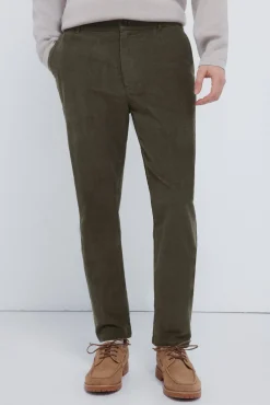 Hombre Springfield Pantalones|Chinos>Pantalón chino micro pana slim fit