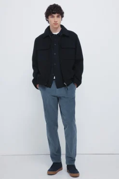 Hombre Springfield Pantalones|Chinos>Pantalón chino pana lavada comfort slim fit