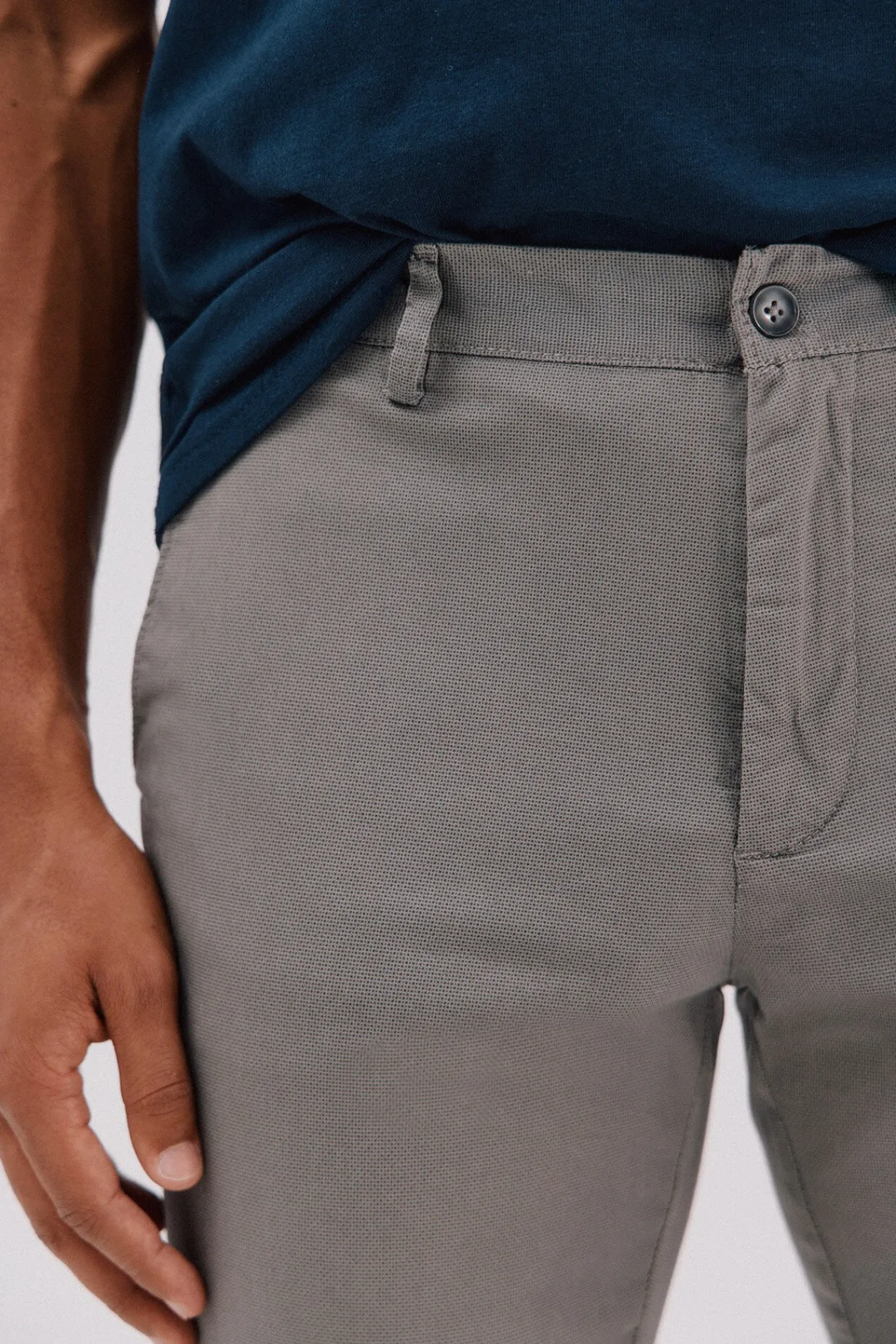 Hombre Cortefiel Pantalones|Chinos>Pantalón chino print slim